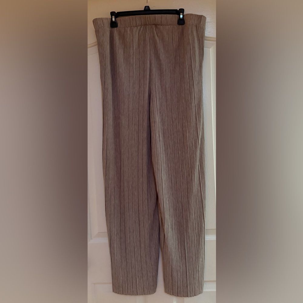 NWT J Jill Wide Leg Pants Large Pull On Ribbed Elastic Waist - Picture 8 of 11